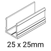 Knotwood Batten Bracket 25mm x 25mm Male - 6500mm